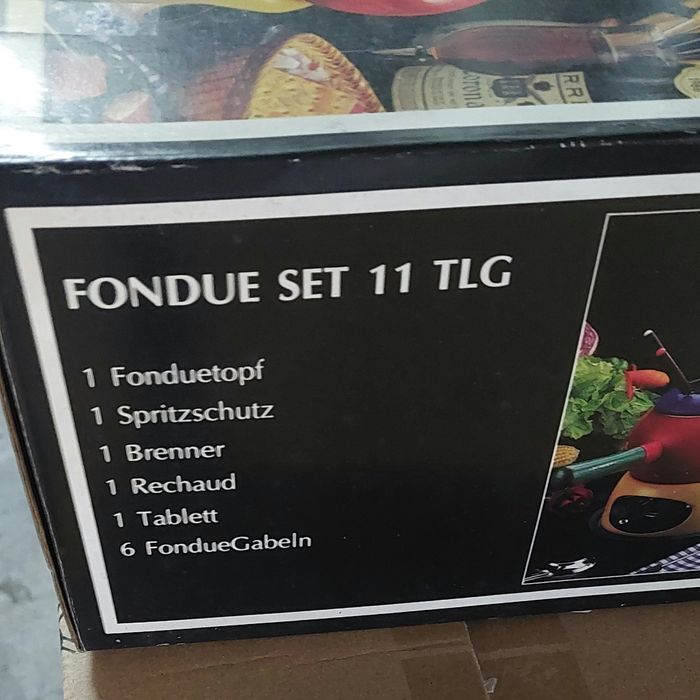 Fondue novo na caixa