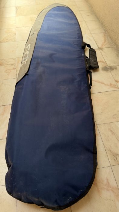 Polen - prancha surf  7,6’+ saco FCS azul