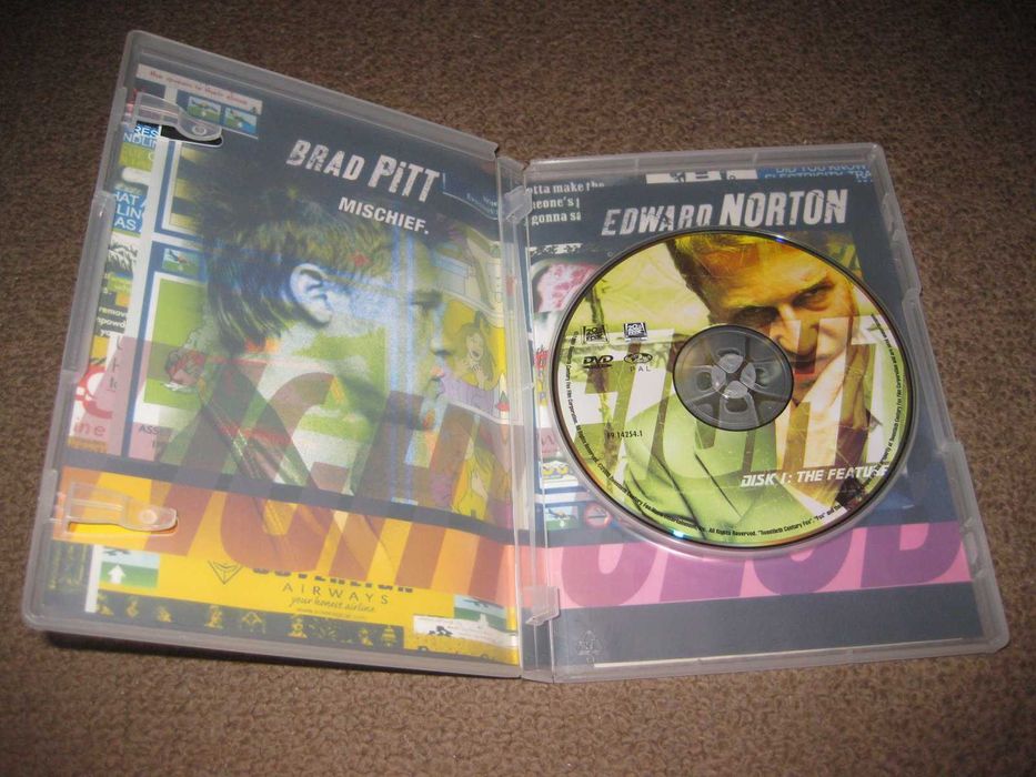 DVD "Clube de Combate" com Brad Pitt