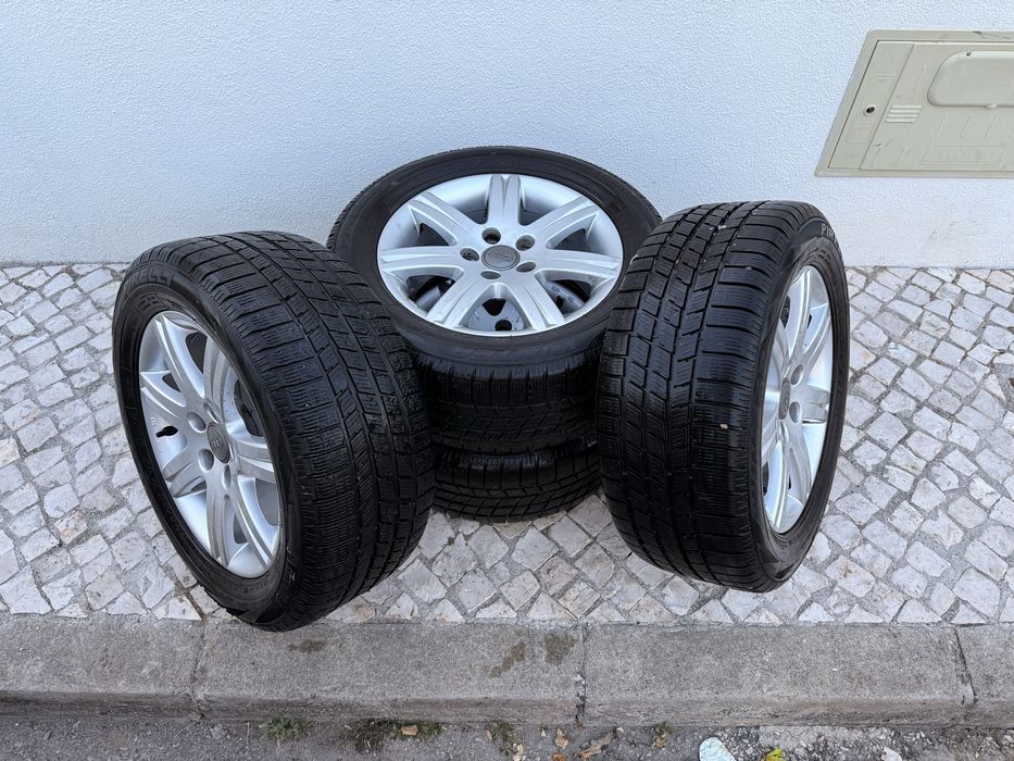 Conjunto 4 jantes originais Audi 225/55 R16
