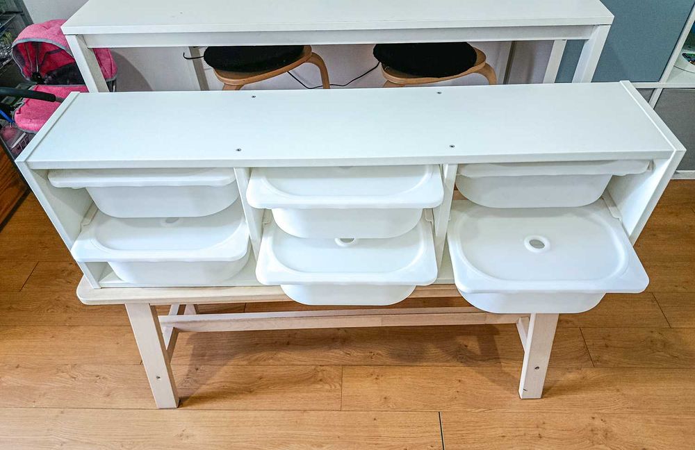 Arrumação de Parede IKEA TROFAST com 6 caixas e tampas