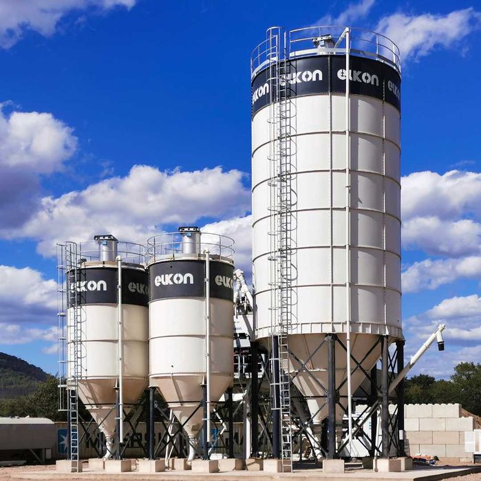 Duży Silos na cement ELKON 300 ton (215 m³) z dostawą + pełen osprzęt