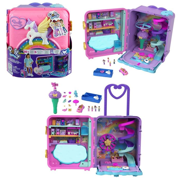 Ігровий набір Поллі покет валіза Polly pocket  Pollyville resort
