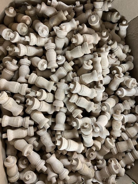 Małe 6 cm tralki drewniane bukowe duża ilość