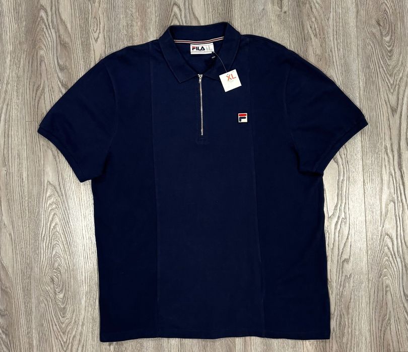Fila XL Хлопковая Мужская футболка поло polo fila фила xl хлопок синяя замком замке