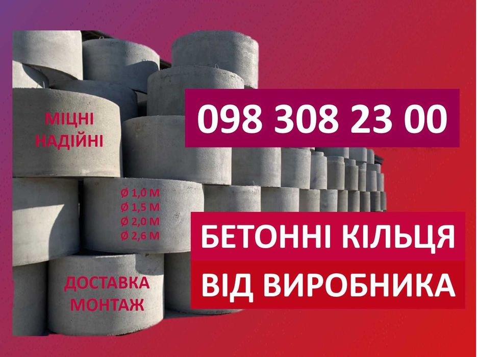Бетонні кільця КС-07-07 найкращої якості