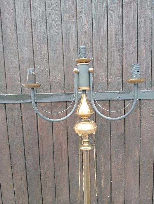Lampa stojąca mosiądz.