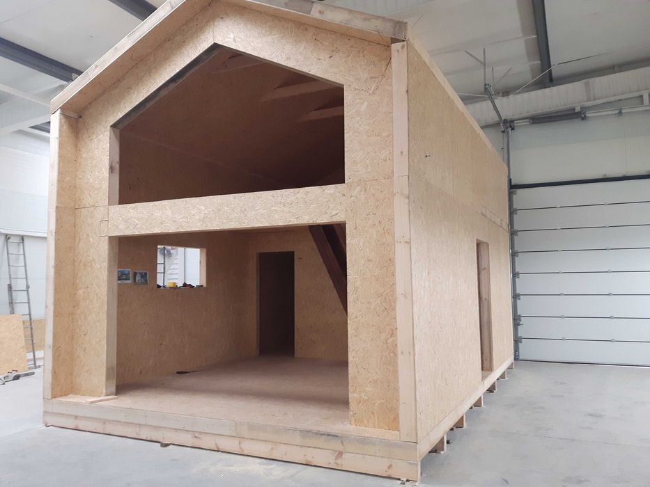 Domek 60m2 do samodzielnego montażu PANELE SIP podocinane SIP-POL