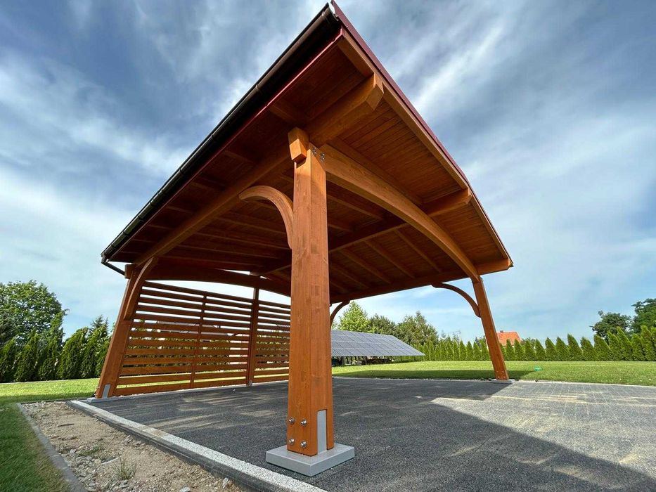 Wiata garażowa drewniana ITALIA 6M BSH