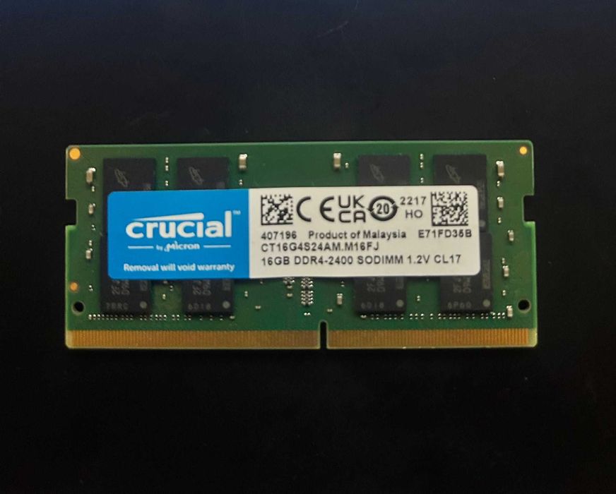 Memória RAM Portátil 16GB DDR4 Crucial