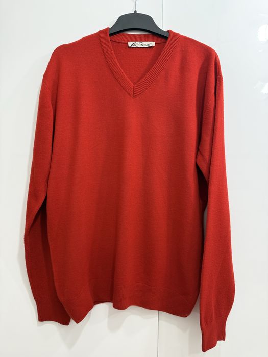 Sweter meski bordowy M/L kaszmir super stan drugi gratis