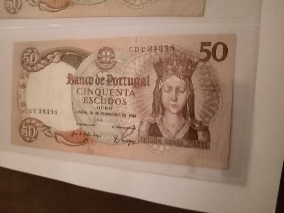 50$00 d St ISABEL d 28 FEVEREIRO de 1964 COMO NOVA BELA Nº CDT 34398