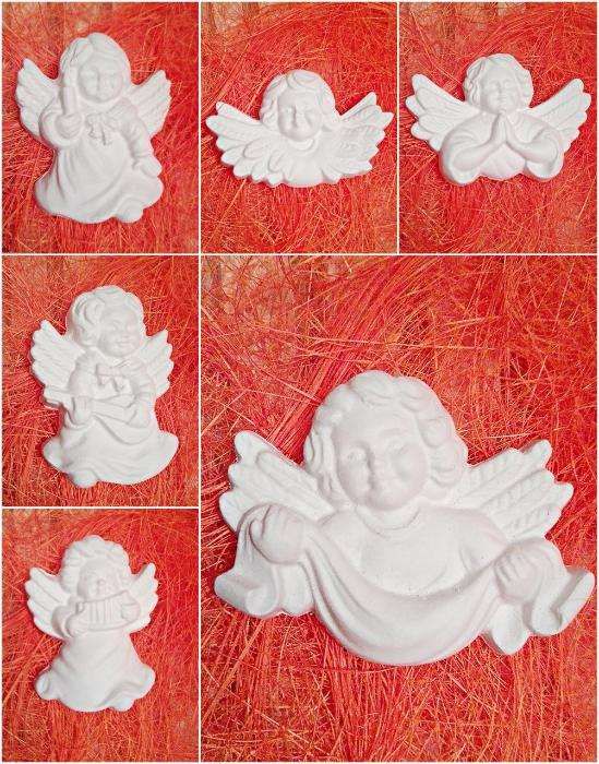 Aniołki gipsowe na podziękowanie