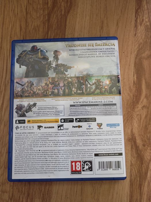 Spacemarine Warhammer II 2 40000 Ps5 PlayStation 5 Polska wersja