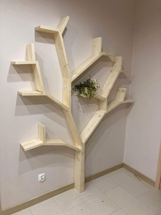 Półka na książki drzewo regał