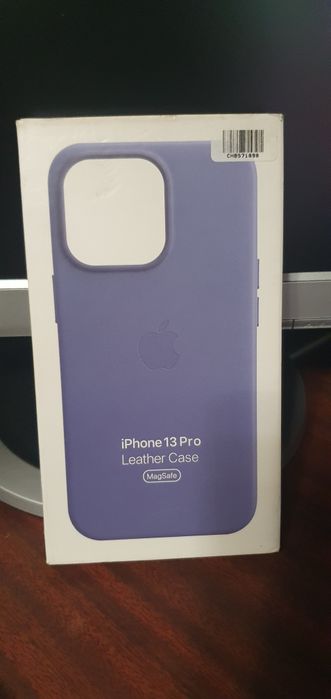Чехол кожаный на iPhone 13 Pro(wisteria)