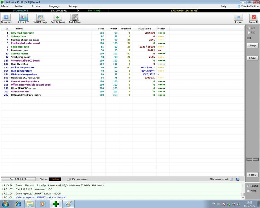 HDD 3,5" Sata жорсткі диски Hitachi,WD,Seagate 80/160/300