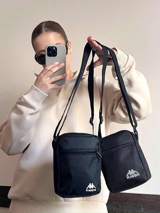 Сумка через плече з лого Каппа/Kappa | Месенджери | Опт та роздріб