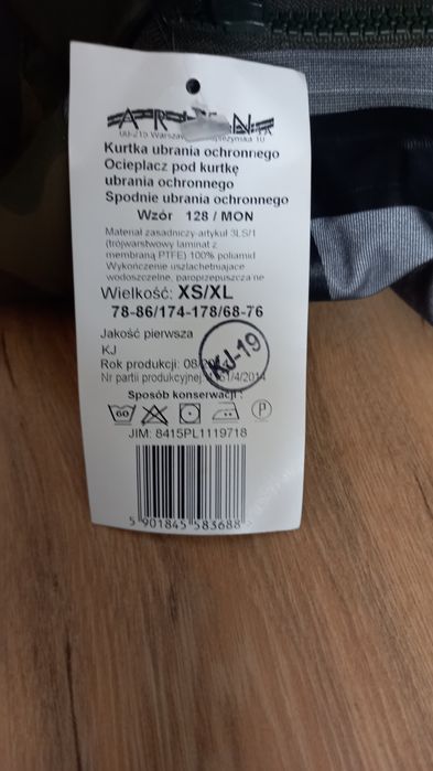 Kurtka wojskowa gore-tex