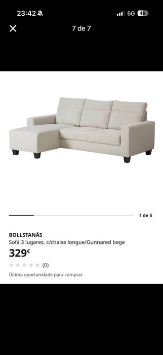 Sofá IKEA Bollstanäs