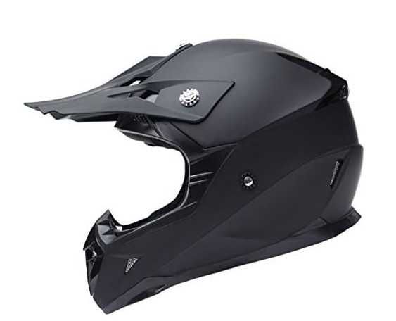 Kask na hulajnogę/crossa/quada czarny S 54-55cm Yema