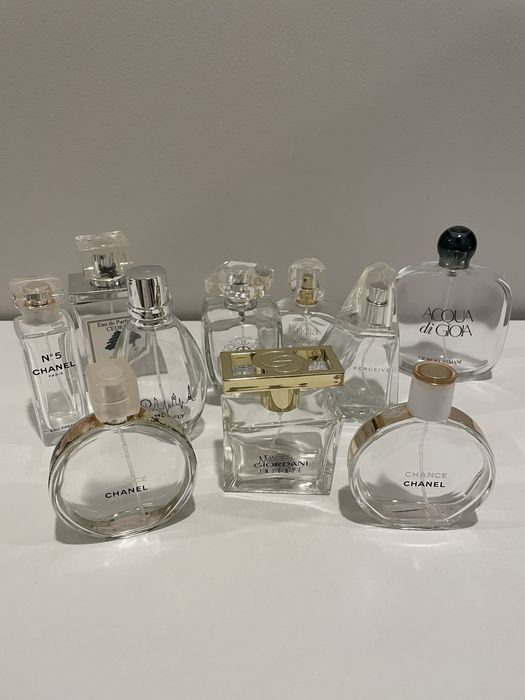 Buteleczki flakony po perfumach pyste mix 10