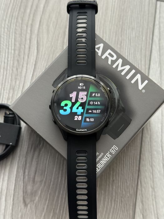 Jak nowy Garmin Forerunner 970 Gwarancja Gratis Dowóz Śląsk