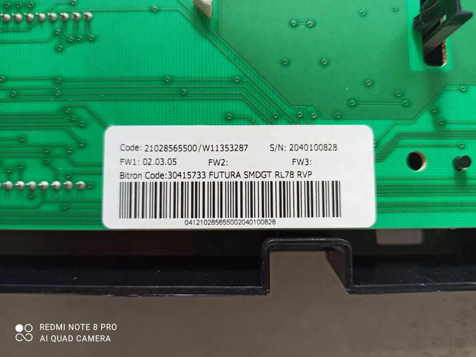 Placa electrónica painel controle Ariston 722U máquina lavar Novo