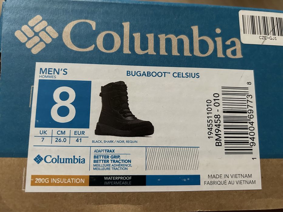 Мужские ботинки Columbia Bugaboot Celsius,41