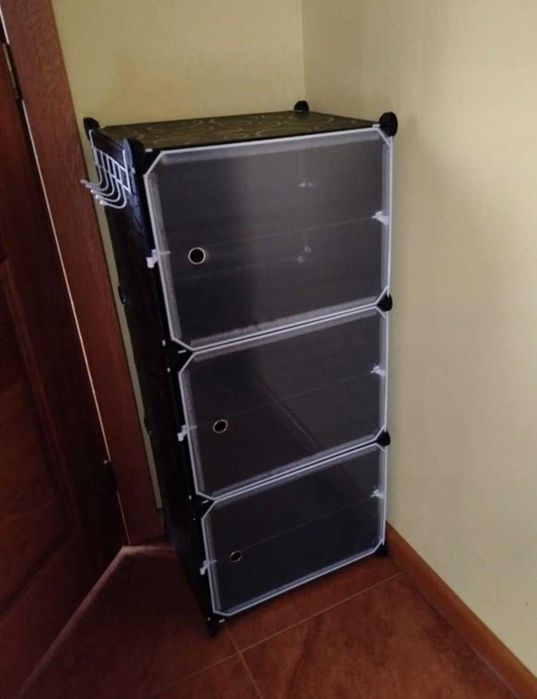 Półka na obuwie Regał modułowy 6 półek Stabilna