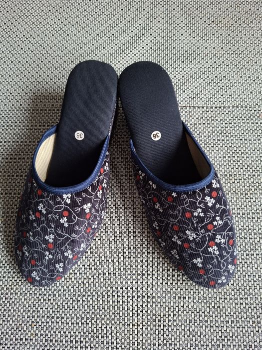 Ręcznie robione pantofle damskie z bawełny