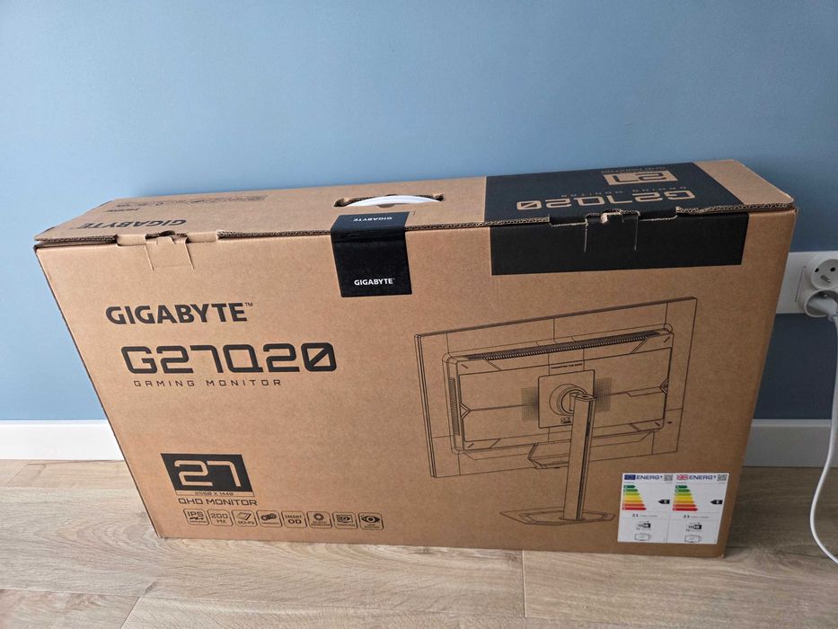 Nowy monitor IPS 27 cali 1440p 200Hz Gigabyte G27Q20 gwarancja 36 miesięcy HDR VRR Freesync LED 2K