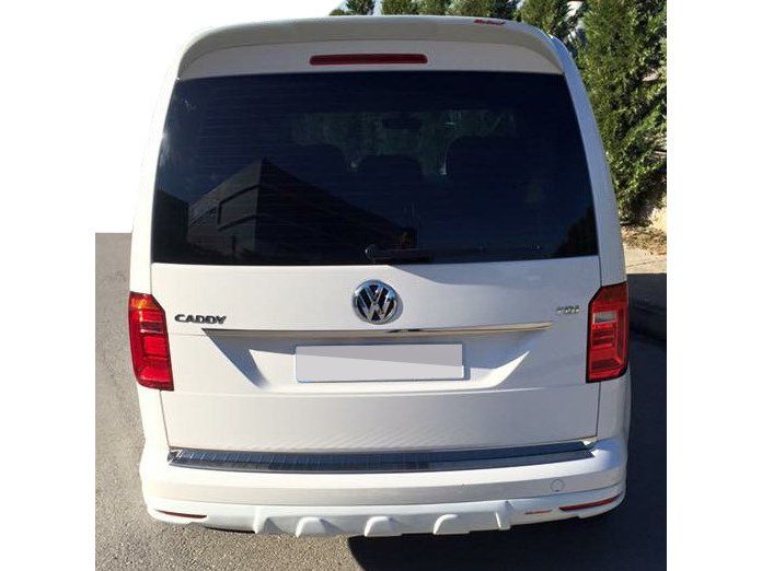Volkswagen Caddy 2015+ Накладка на задний бампер под покраску