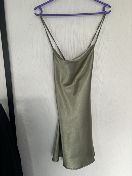 Khaki letnia sukienka z metka nowa shein