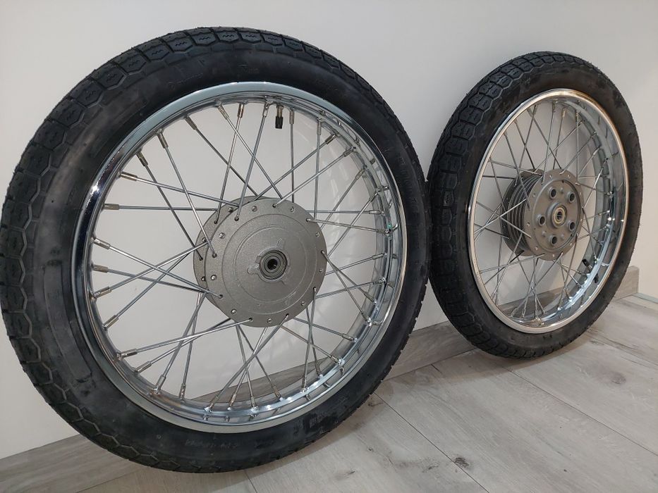 Odrestaurowane wycentrowane kola kpl wsk 125 r18cali pl