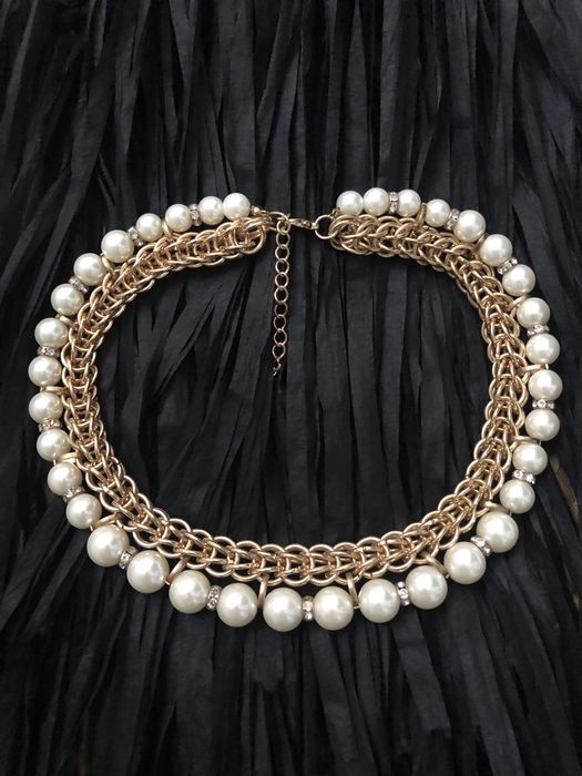 Намисто, Stradivarius, Miraton, чорне, біле, бежеве