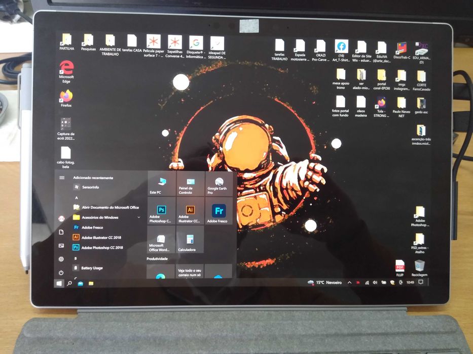 Surface Pro 7 + cartão 128gb + caneta