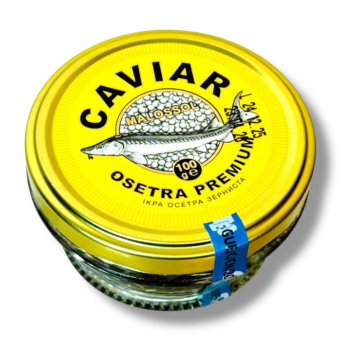 Ікра чорна осетровая kaviar 100грамм