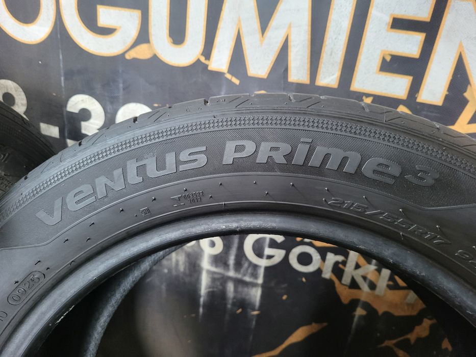 Opony letnie 215/55/17 Hankook 25rok 6mm