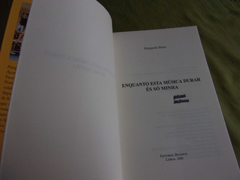 Enquanto esta música durar és só minha - Margarida Brum