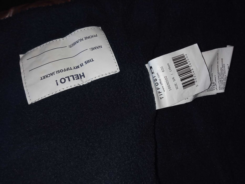 Casaco Tiffosi 5/6 anos