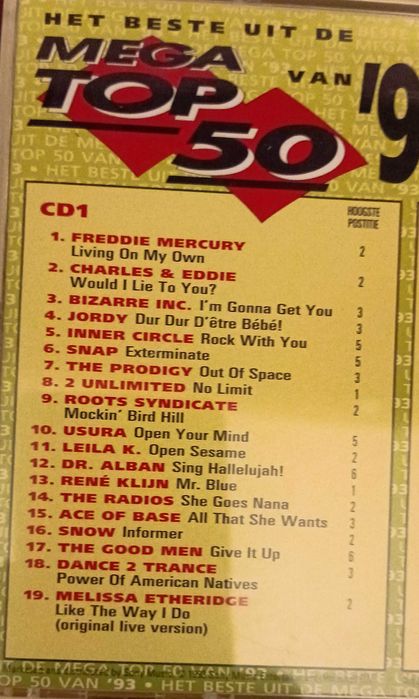 MEGA TOP 50 van’93 Het Beste Unit De (fatbox 2xCD)