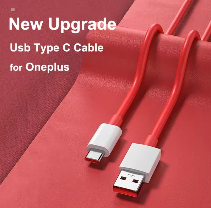 Новые кабеля для OnePlus с быстрой зарядкой SUPERVOOC 65W; 80/100W