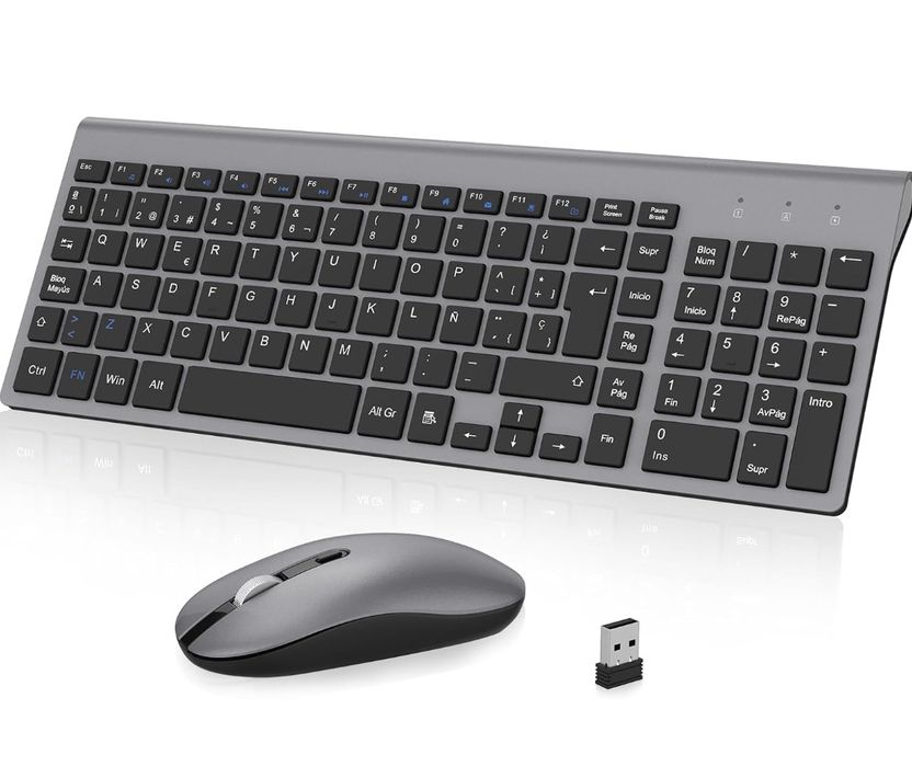 cimetech Bezprzewodowa klawiatura i mysz, 2.4G Combo 2w1