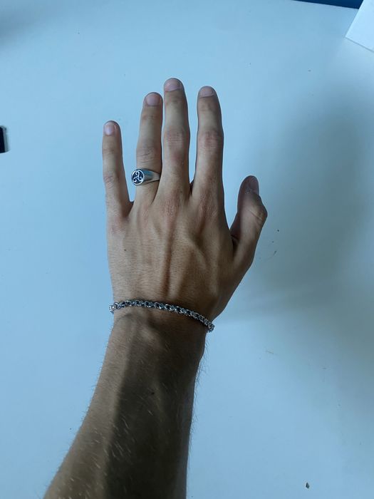 Pulseira de aço inoxidável de corrente