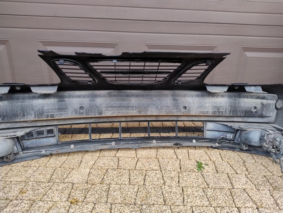 Saab 95 9-5 czarny kompletny 01-05r zderzak przód halogeny wysyłka