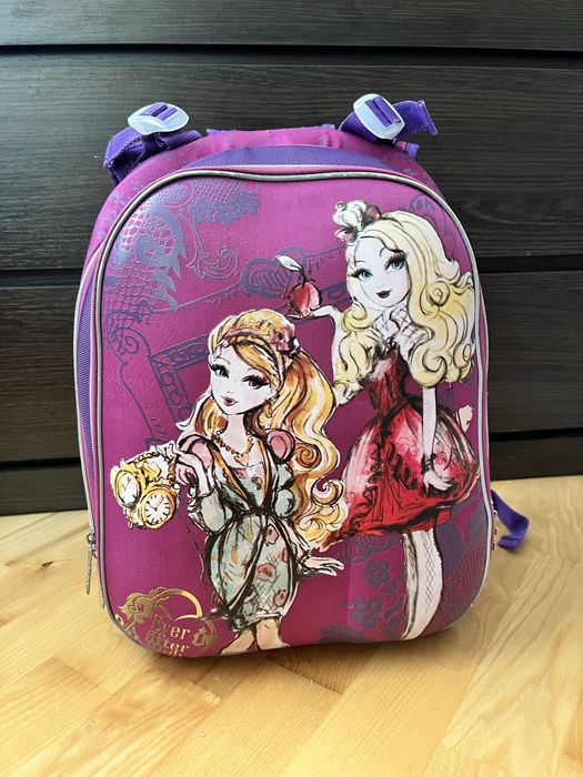 Ортопедичний рюкзак для школяриків  з двома відділами  в стилі Ever After High від 1 вересня