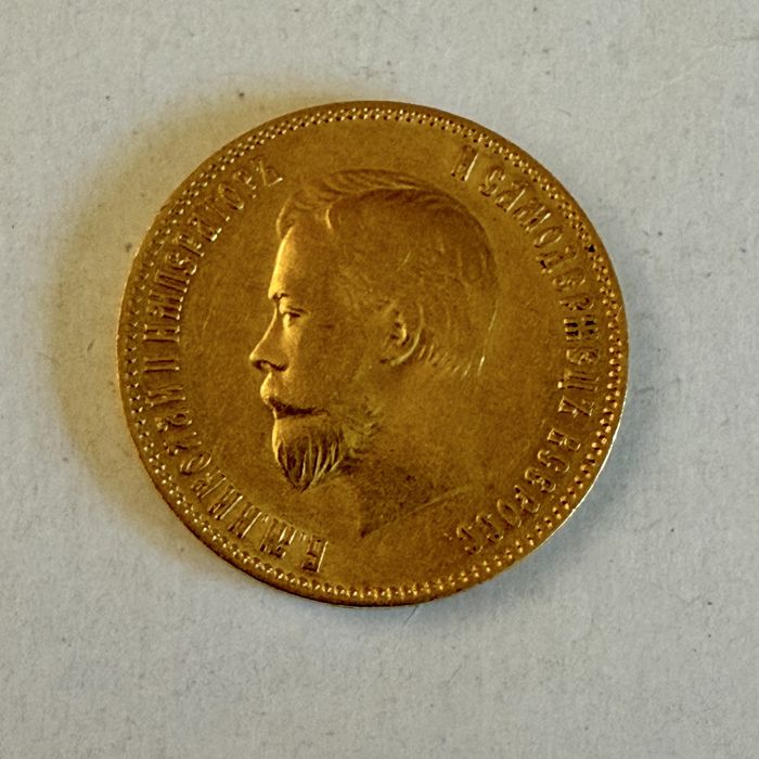 Złota moneta 10 rubli 1903 r Mikołaj II
