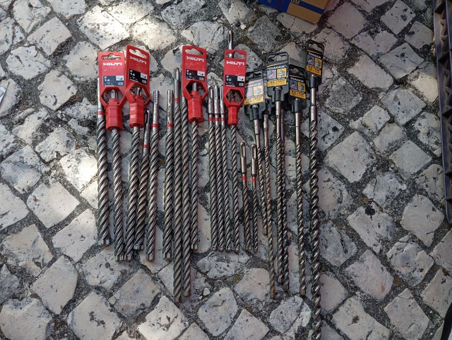 Brocas de pedra Hilti e diager