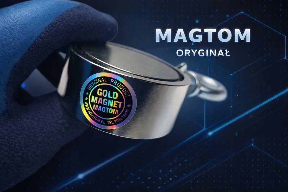 Magnes neodymowy do poszukiwań  F300Gold Magtom Oryginał